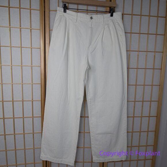 NEW Madewell The Harlow Wide-Leg Jean in Tile‎ White, 31 - Picture 3 of 15